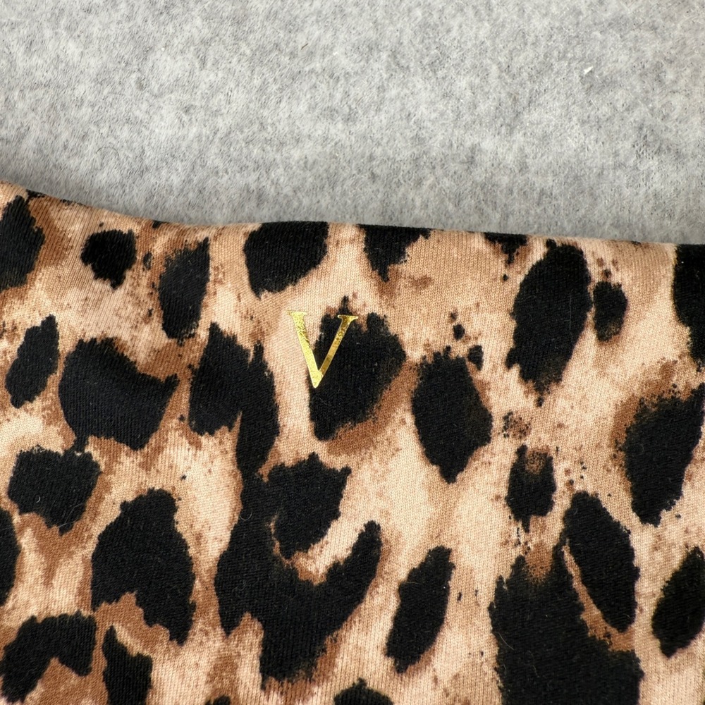 Victoria's Secret Incredible Essential Legging Leopard Print Size 4 Long Pockets - Picture 9 of 11